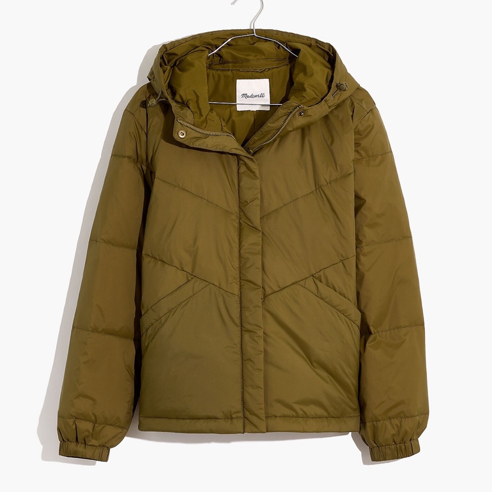 Chevron Packable Puffer Jacket
